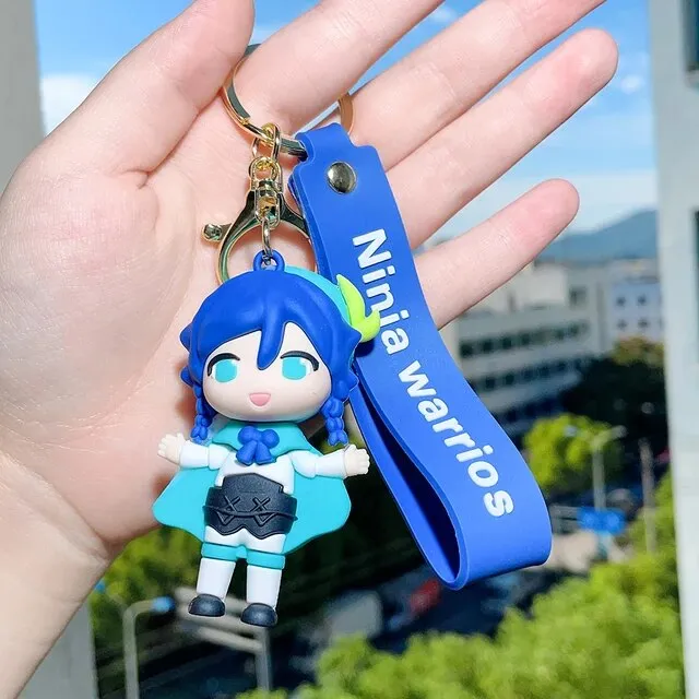 3D Silicon Keychain With BagCharm and Strap (Select From Drop Down Menu)