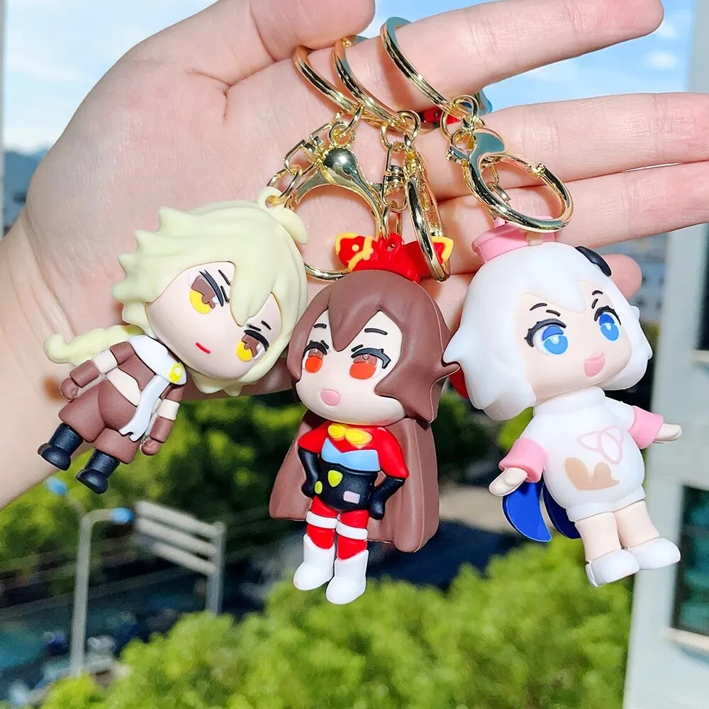 3D Silicon Keychain With BagCharm and Strap (Select From Drop Down Menu)