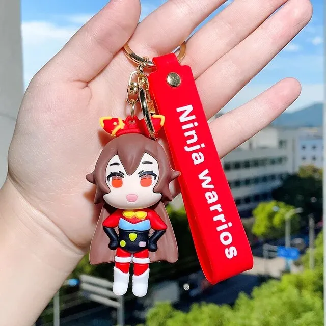 3D Silicon Keychain With BagCharm and Strap (Select From Drop Down Menu)