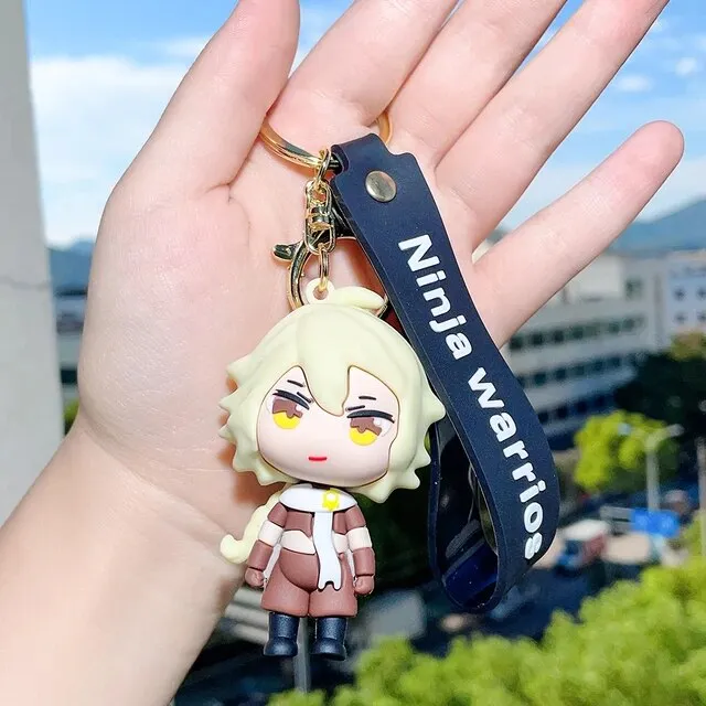 3D Silicon Keychain With BagCharm and Strap (Select From Drop Down Menu)