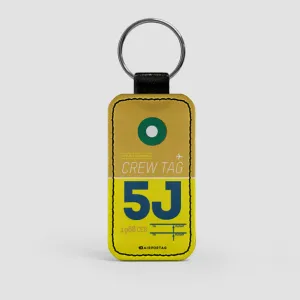 5J - Leather Keychain