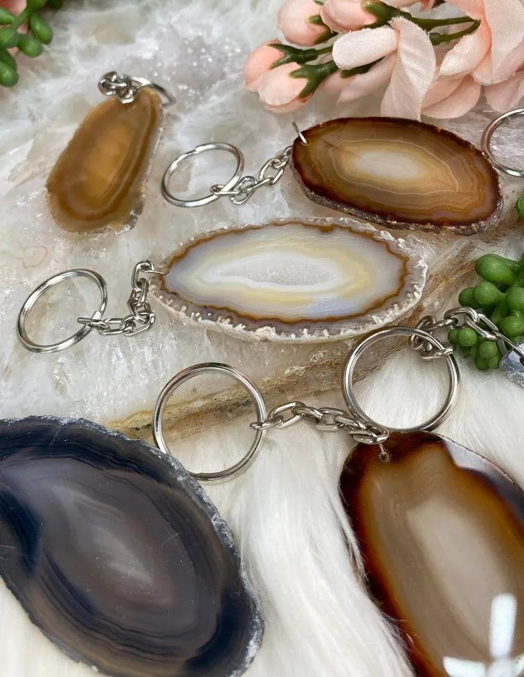 Agate Keychain