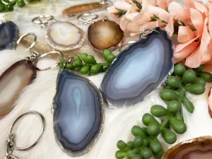 Agate Keychain