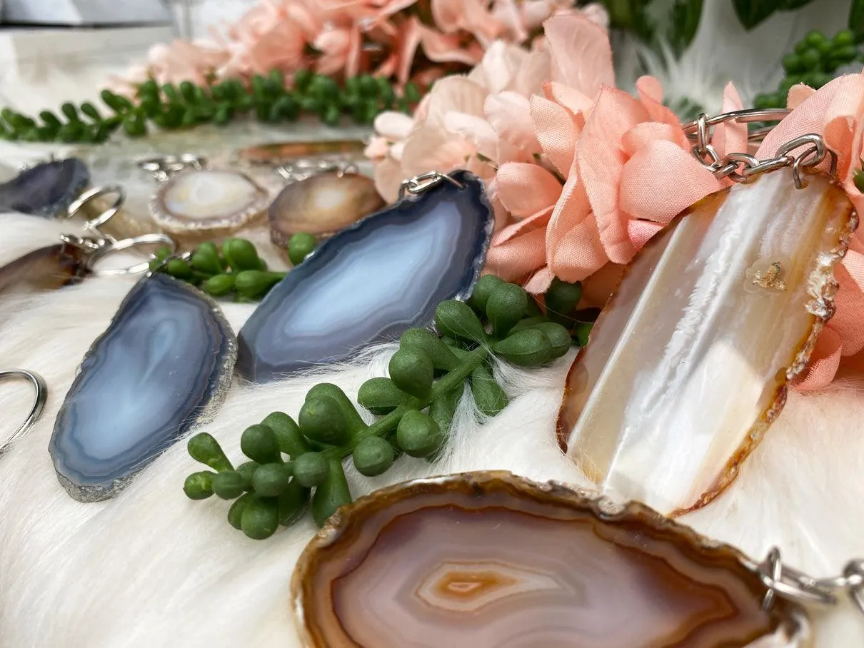 Agate Keychain