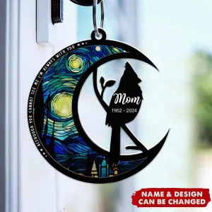 Although You Cannot See Me I'm Always With You - Personalized Keychain