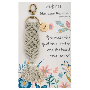 BFF Macrame Keychain