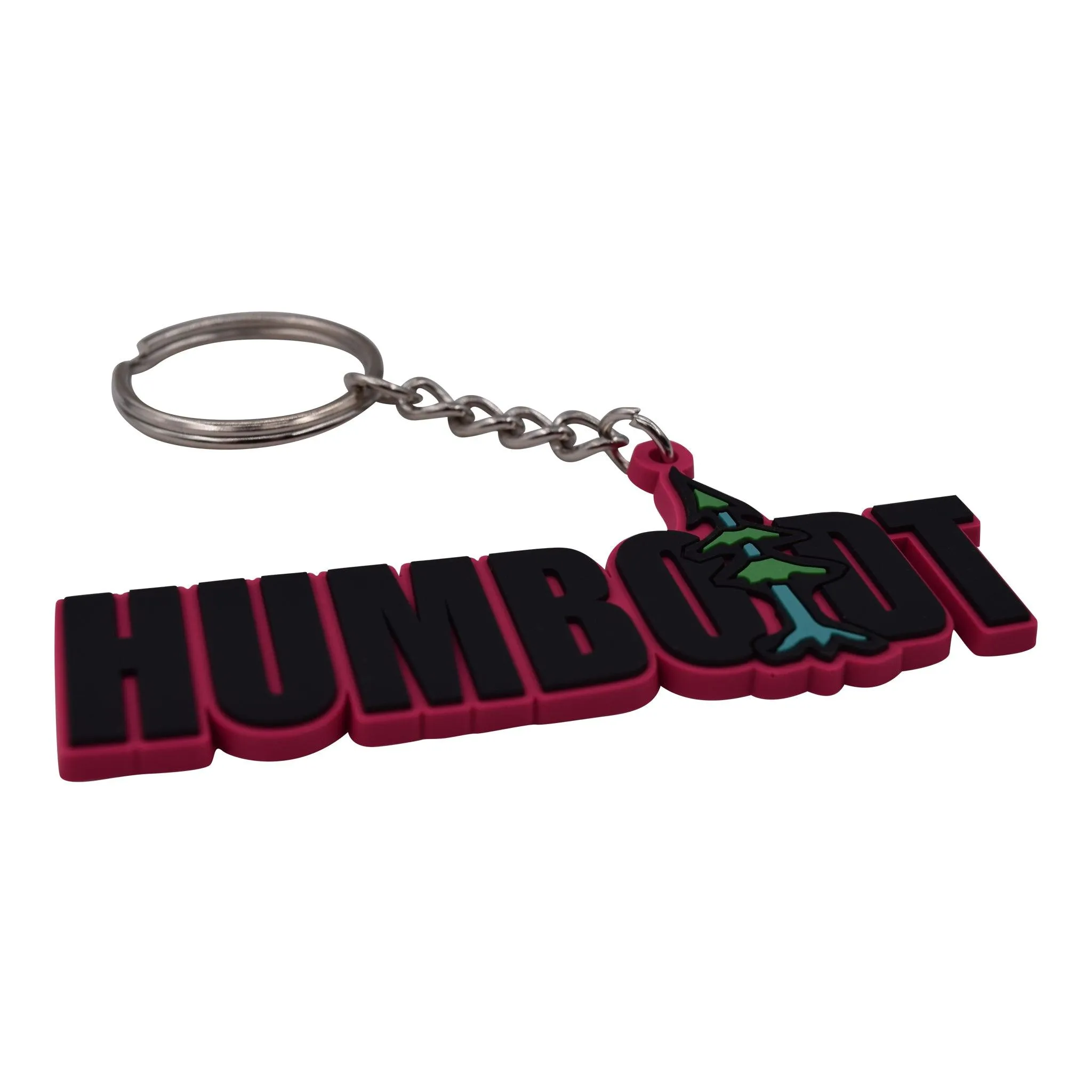 Blockstyle PVC Keychain Pink/Black