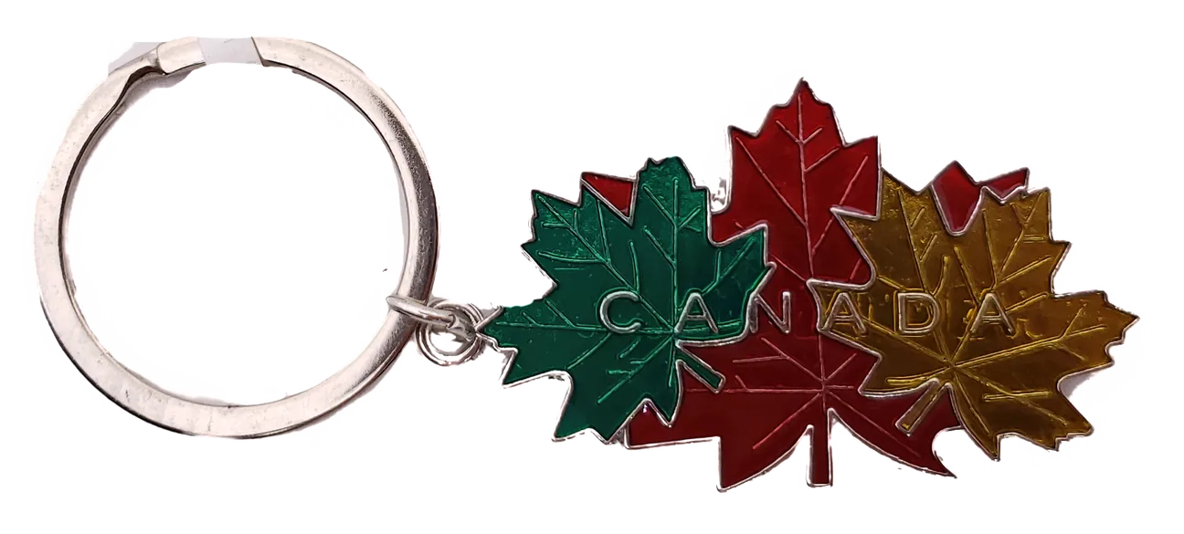 Canada maple leaf key chain