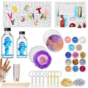 EVENS MORE Diy Resin Art Kit 200 Gm Resin With Mould And Pigment (All In One Kit), Multicolor