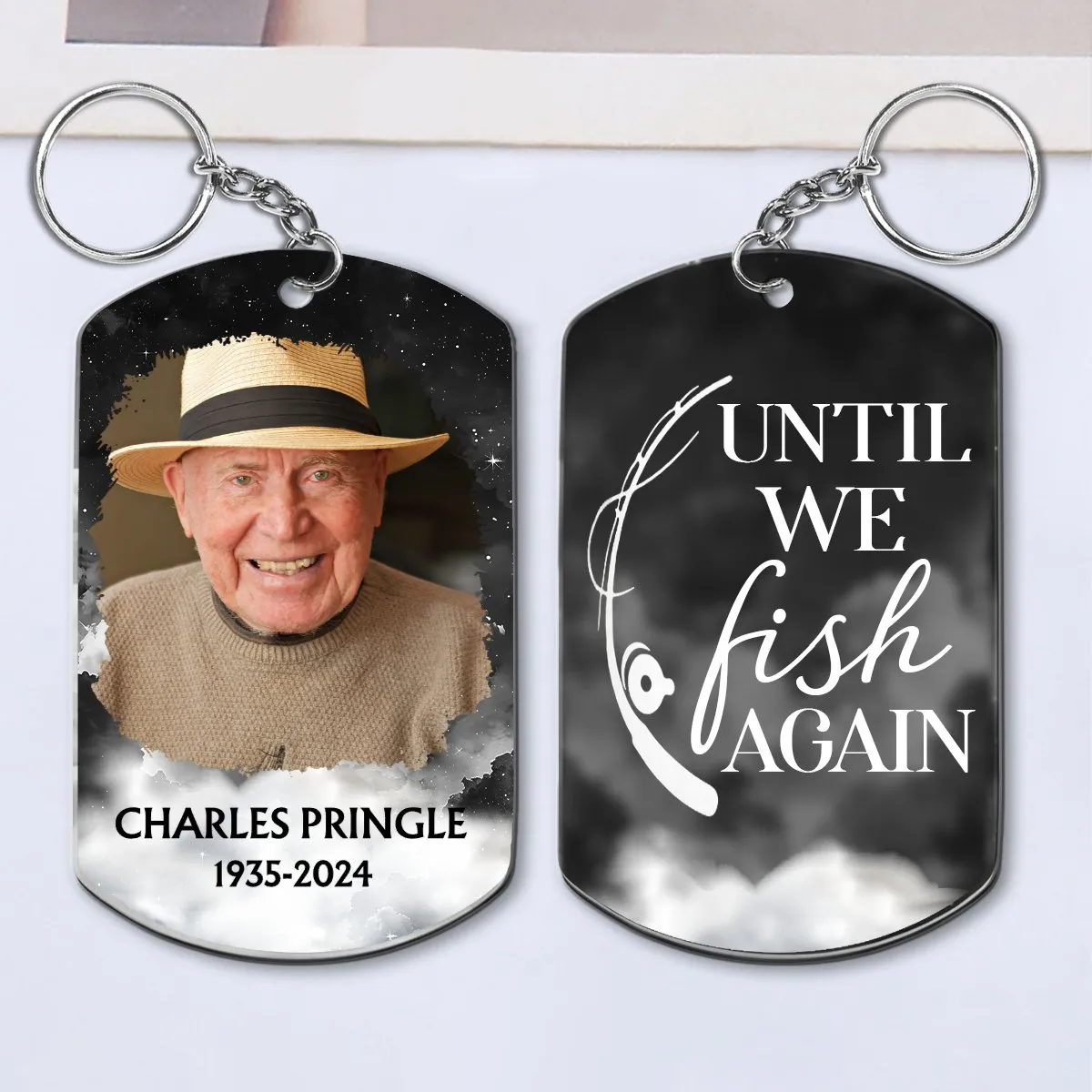 Family - Memorial Until We Fish In Heaven - Personalized Keychain