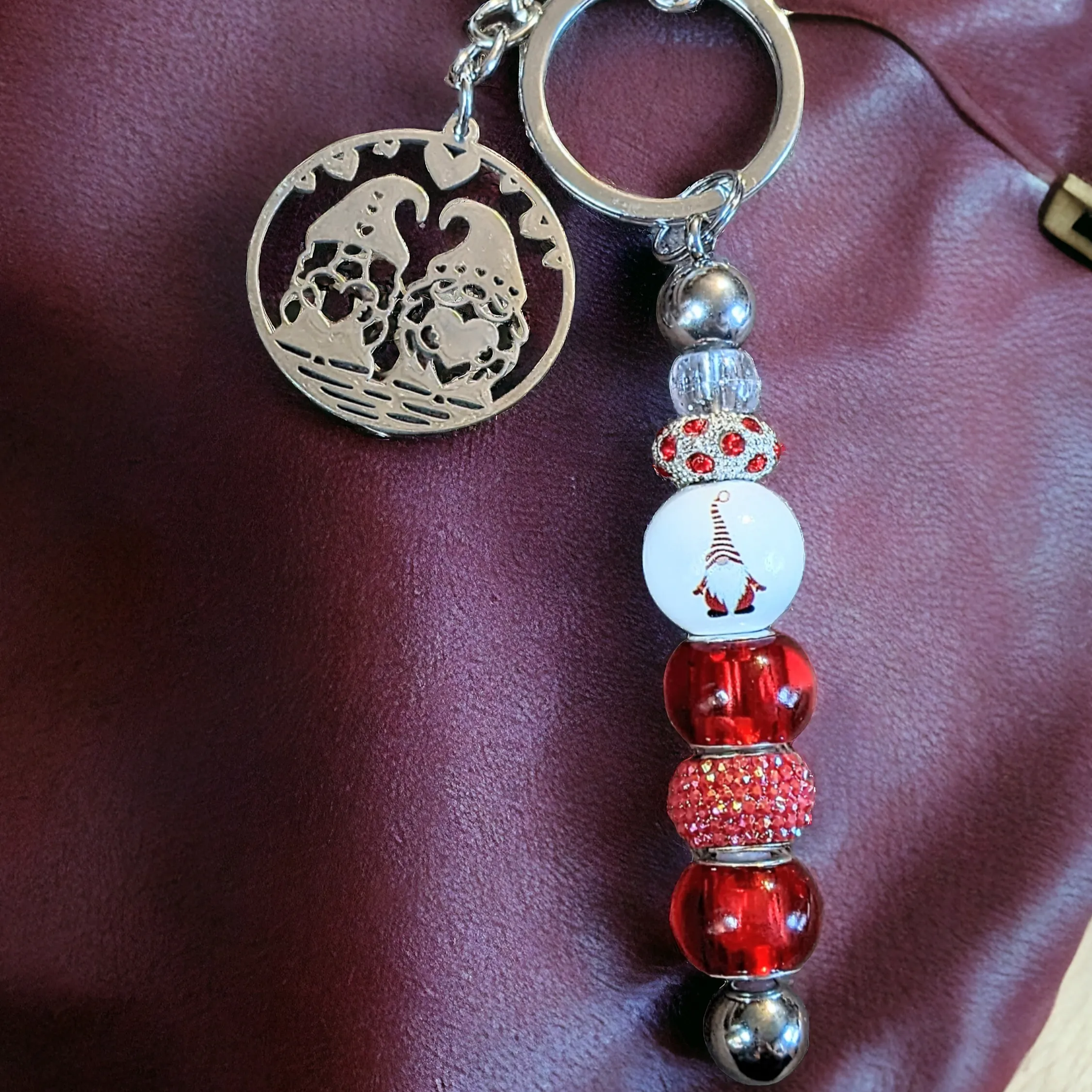 Gnome Couple Keychain/Purse Clip