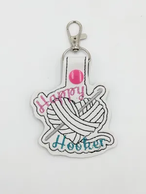 Happy Hooker Crochet Keychain