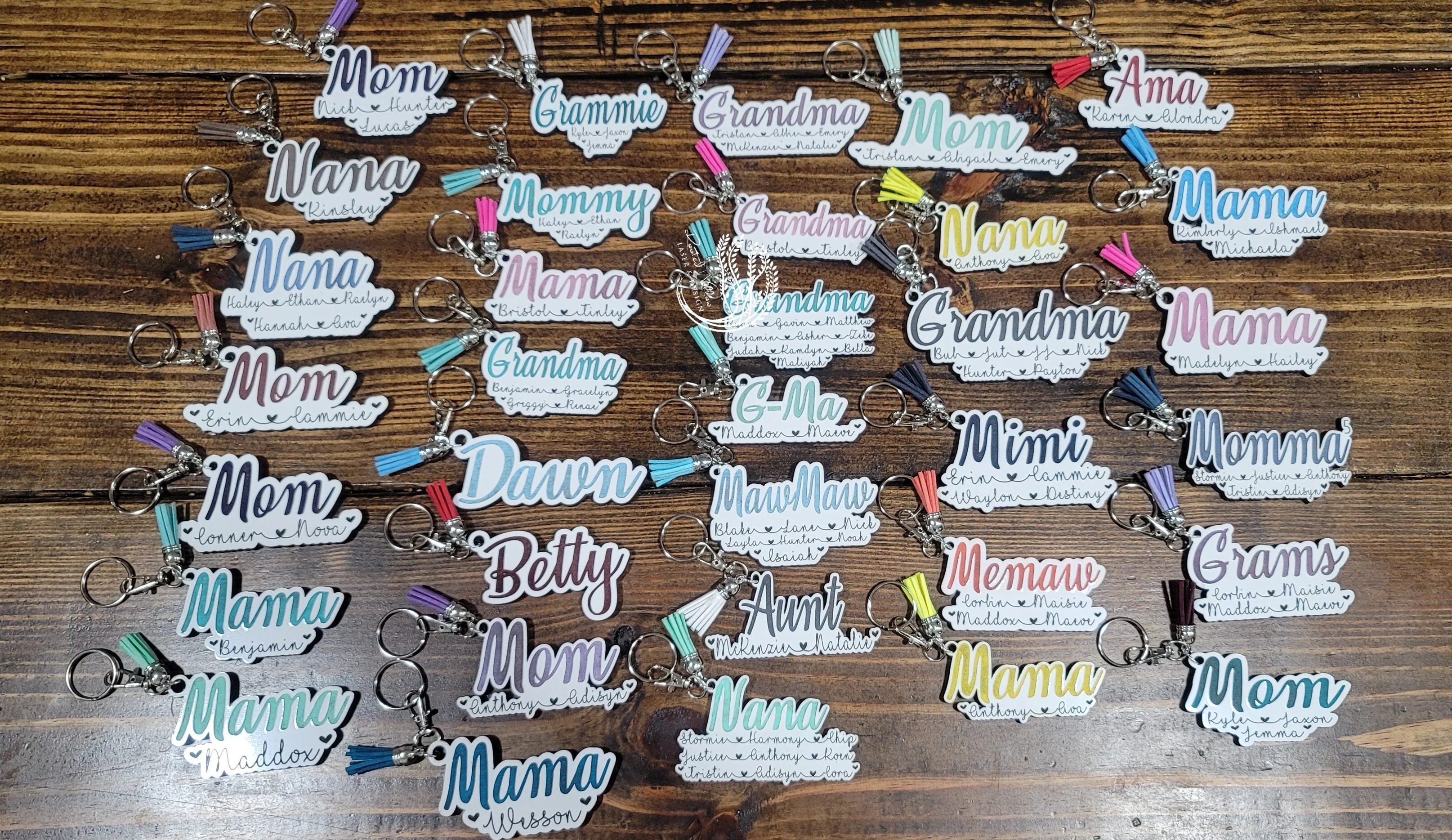 Mother, mom, mama keychain-Personalized-Engraved