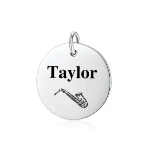 Personalized Saxophone Charm