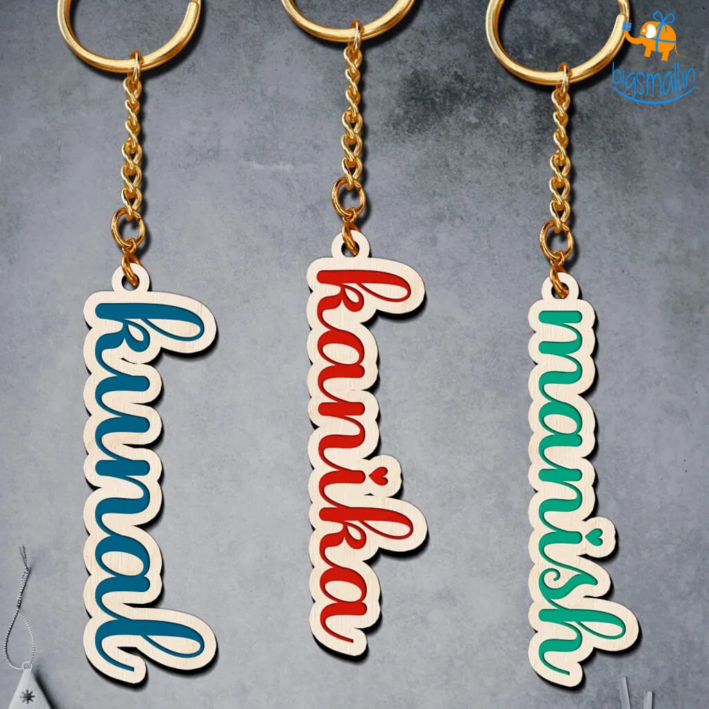 Personalized Wooden Keychain | COD Not Available