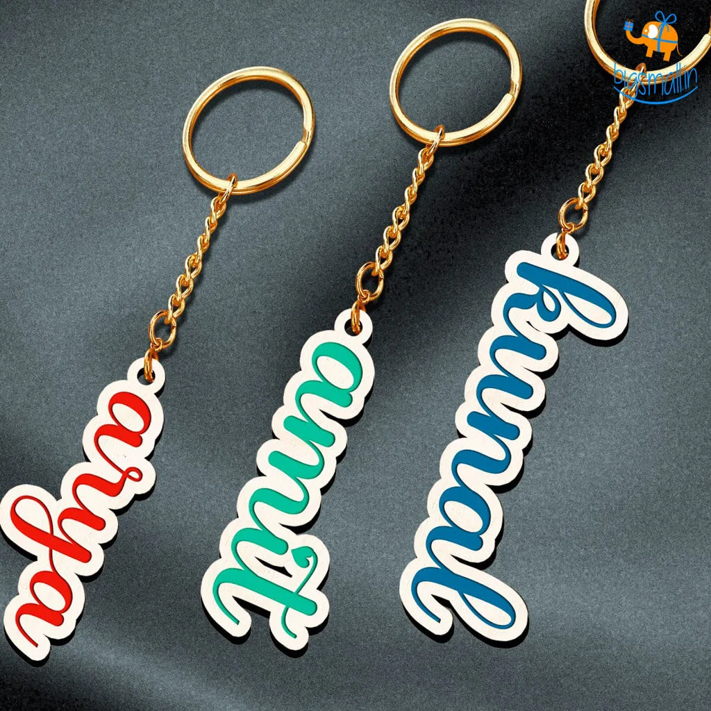 Personalized Wooden Keychain | COD Not Available