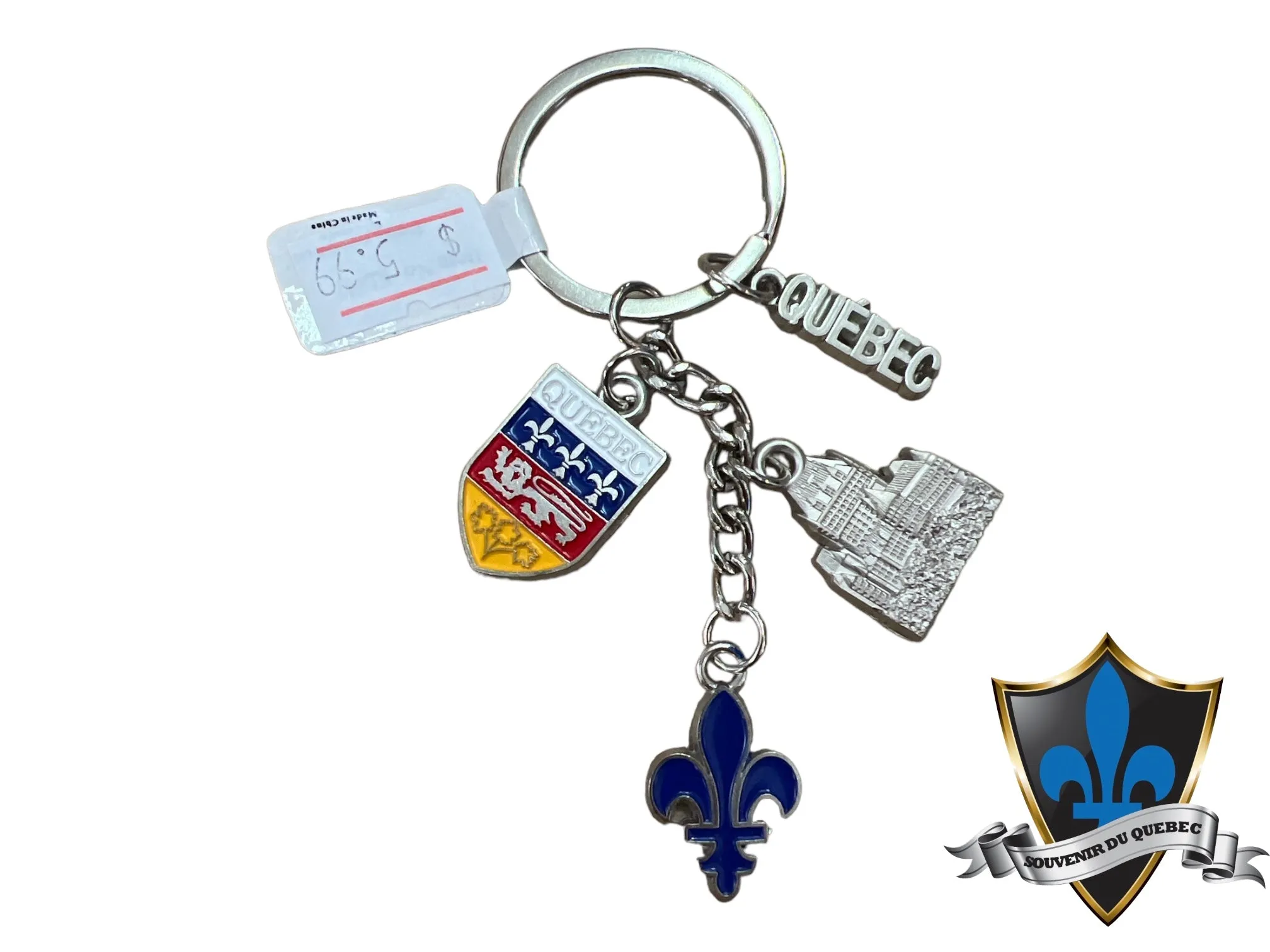 Quebec city charms Keychain