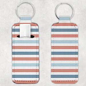 RWB Stripes Lip Balm Holder Or Wristlet