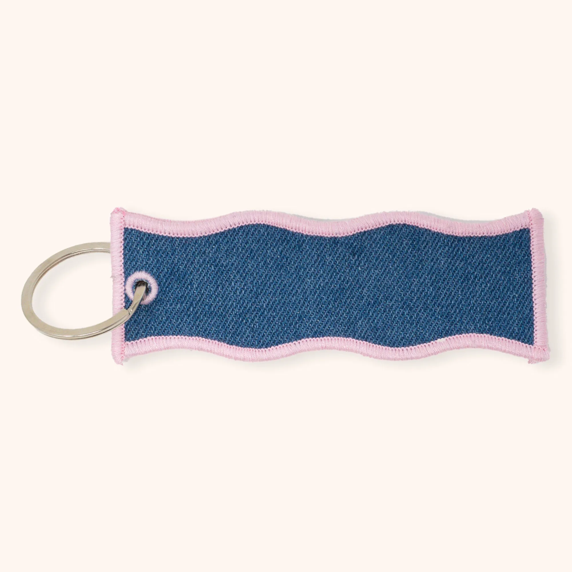 Wavy Personalized Script Keychain