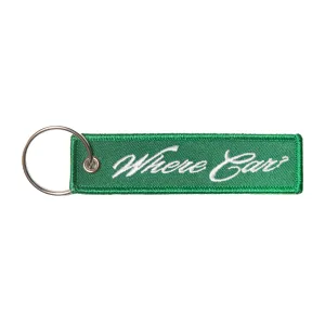 Where Car?™ Embroidered Keychain